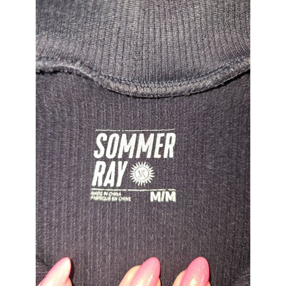 Sommer Ray Women's Ripped Long Sleeve Zip-up Crop Jacket Size M - Picture 5 of 8